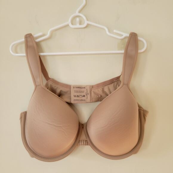 ThirdLove 24/7 Classic Full Coverage Bra In Taupe Size 42D - Picture 2 of 6